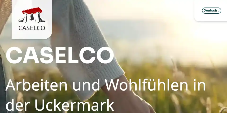 Screenshot der CASELCO Webseite