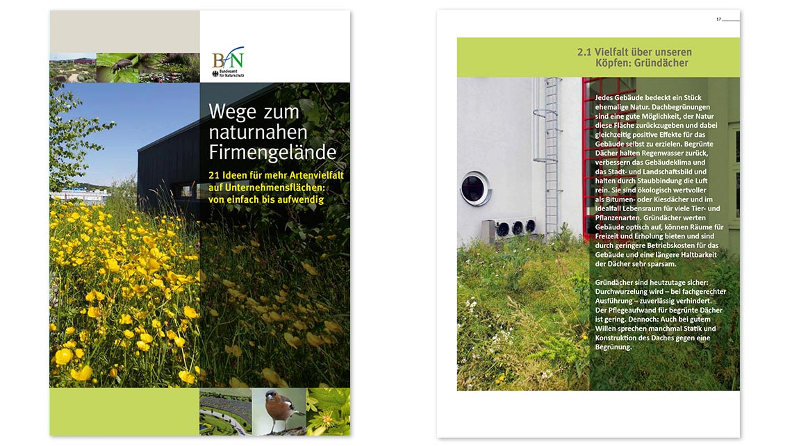 Broschüre Naturnahes Firmengelände