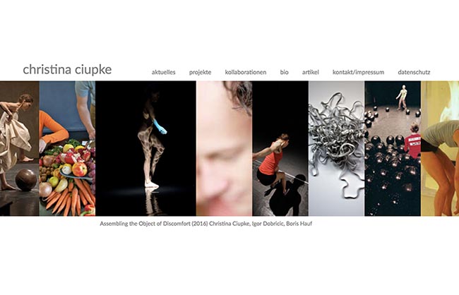 Screenshot Webseite