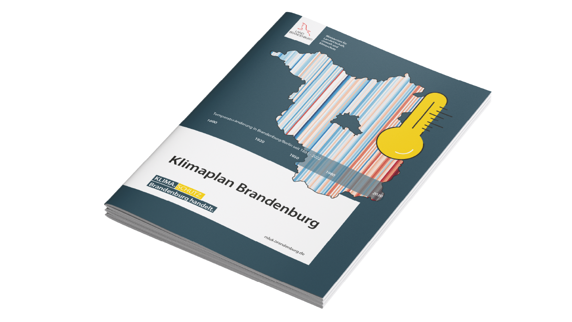 Covergestaltung vom Klimaplan Brandenburg