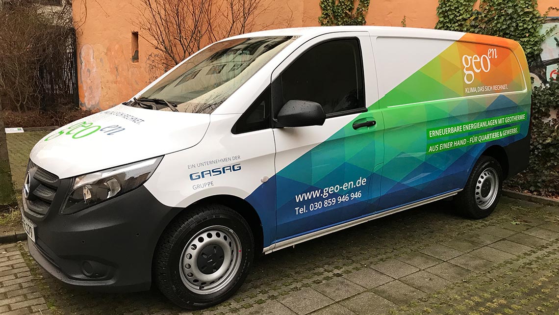 Autobeschriftung Mercedes Vito mit Geo-En CD