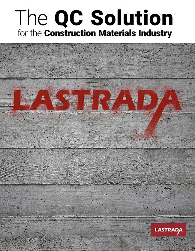 Lastrada Logos in Rot auf graue Betonwand gesprüht