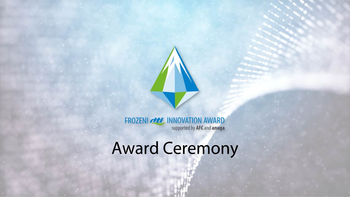 Präsentation zur Verleihung vom FROZEN! dti INNOVATION AWARD